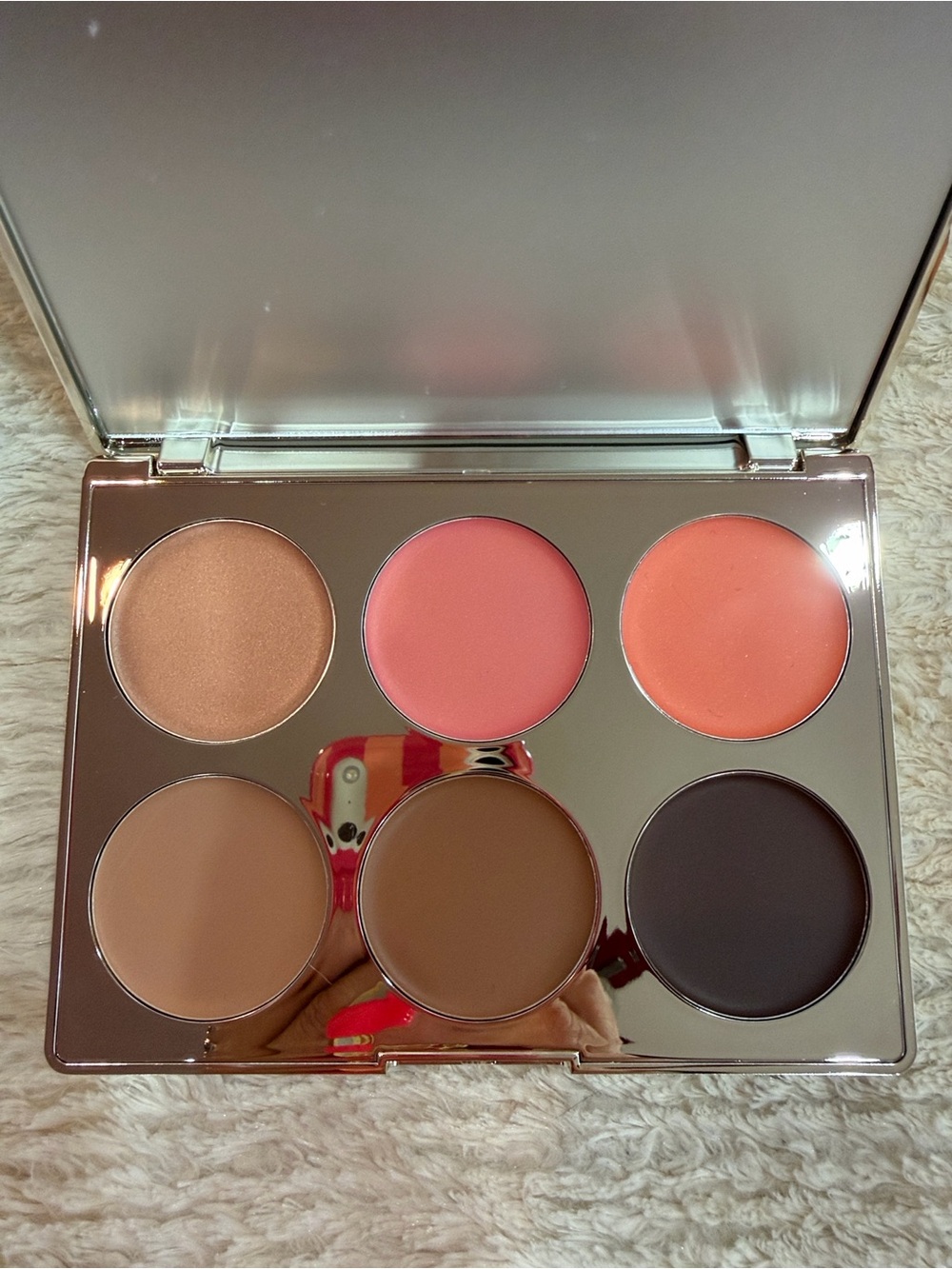 ICONIC London Blush & Bronze Palette — Peach, Coral, Bronze, Rose, Deep Brown